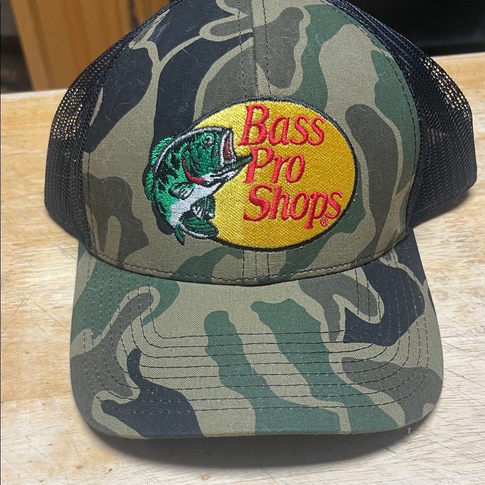 Bass Pro Shops Green Camo Cap